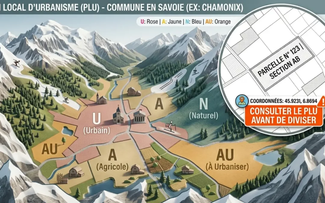 Division parcellaire et PLU : les règles d&rsquo;urbanisme à vérifier avant de diviser
